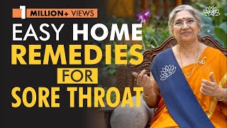 Yogic Home Remedies for Sore Throat  Dr Hansaji Yogendra [upl. by Llemmart693]