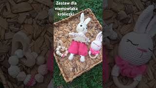 Zestaw dla niemowlaka króliczki crochet szydelko amigurumi amigurumicrochet baby [upl. by Aihcropal263]