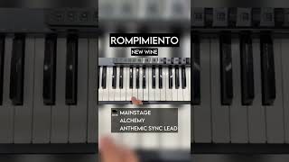 Mini Tutorial  “Rompimiento”  New Wine shorts tutorial piano synth [upl. by Binetta90]