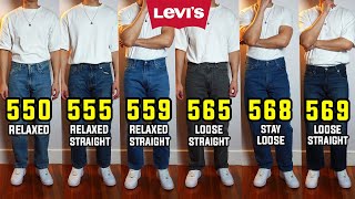 COMPLETE Guide To Levis Baggy Fit Jeans 550 555 559 565 568 569 [upl. by Minny]