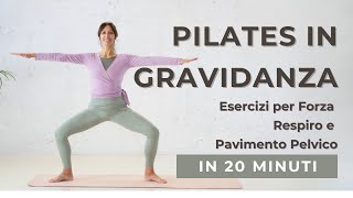 Pilates in gravidanza  esercizi completi di Pilates per forza respiro e pavimento pelvico [upl. by Nerhe]