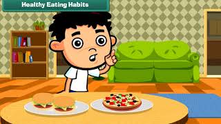 Healthy Eating Habits  EVS Class 2 [upl. by Elleinod]