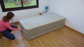 Matelas Gonflable Intex Ultra Plush Fiber Tech  64456 [upl. by Dnomyaw778]