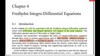 Fredholm Integro Differential Equations by DCM [upl. by Melisent254]