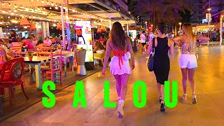 SALOU SPAIN 2300PM  WALKING TOUR  SalouNightlife tour 4k HDR July 2024 [upl. by Eylrahc]