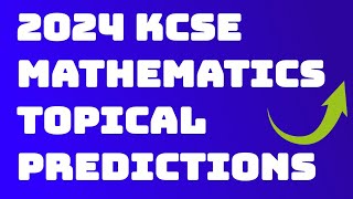 2024 KCSE PREDICTIONS IN MATHEMATICS POLYGONS FORM 1 [upl. by Vizzone]