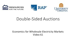 Economics 61 DoubleSided Auctions [upl. by Enomaj]