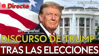 DIRECTO DISCURSO DE DONALD TRUMP TRAS LAS ELECCIONES EN EEUU LOS REPUBLICANOS CELEBRAN LA VICTORIA [upl. by Queri548]