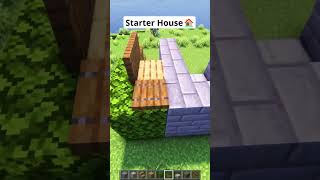 Minecraft 1st Person Starter House🏠 shorts [upl. by Tutankhamen]