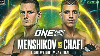 Dmitry Menshikov vs Mouhcine Chafi ONE Fight Night 17  Full Fight  4K [upl. by Bremer]