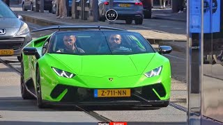 Supercars in Amsterdam 992 GT3 Ferrari 488 Pista S800 Brabus Turbo S Fail And More [upl. by Ardnosal]