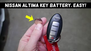 NISSAN ALTIMA KEY FOB BATTERY REPLACEMENT 2007 2008 2009 2010 2011 2012 2013 2014 2015 2016 2017 [upl. by Sotos]