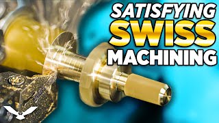 5 Minutes of the MOST Satisfying Swiss Machining [upl. by Ambrosio]