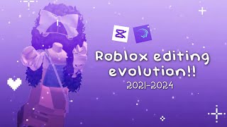 My roblox editing evolution 20212024 [upl. by Aitenev619]