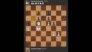 Anatoly Karpov vs Maria Muzychuk  Second Vaderb in [upl. by Wight]