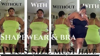 THE BEST PLUS SIZE STRAPLESS BRA amp SHAPEWEAR EVER MJ GLAM [upl. by Eikcim833]