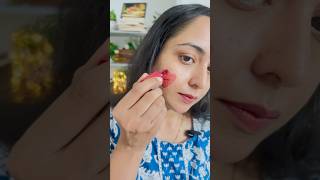 Natural Blushed look 🔴 For Acne prone Skin  Best Lip and cheek tint trending shortvideo shorts [upl. by Wainwright]