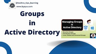 Groups in Active Directory  Group Types in Active Directory  Scopes of Active Directory Groups [upl. by Cordova429]