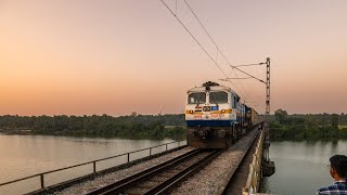 Furiously Honking Poorna over Udupi river bridge [upl. by Eseret486]