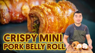 Crispy Mini Pork Belly Roll [upl. by Edlyn740]