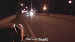 Turbo Busa vs Nitrous ZX14  finishline video [upl. by Amsirhc519]