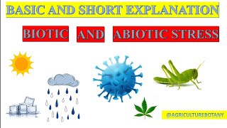 Biotic and Abiotic Stress in Plants  Causes and response  Short Explanation  Devendra yadav [upl. by Mainis]