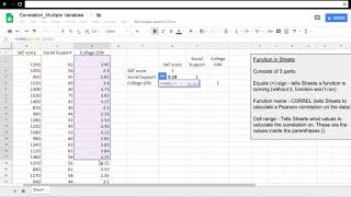 How to Calculate a Correlation between Multiple Variables [upl. by Maurey]