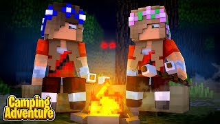 BABY CARLY AND BABY KELLY GO CAMPING Minecraft Little Carly [upl. by Aiyram]