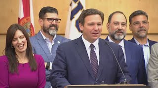 Watch Gov Ron DeSantis holds news conference in Sarasota [upl. by Eah]