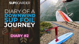 Wills Downwind SUP Foil Journey  Diary  2  Long vs thin and first open water downwinders [upl. by Ynnaf]