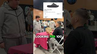 Buying adidas Yeezy Slide Slate Grey at Sneakercon Phoenix buying reselling sneakerhead shoes [upl. by Adnohral554]