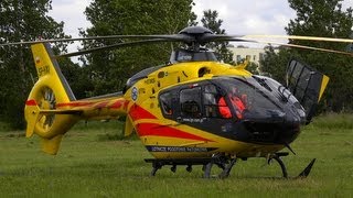 Helikopter medyczny lądował w Rumi Lotnicze Pogotowie Ratunkowe w akcji LPR 112 Rumia [upl. by Chui]