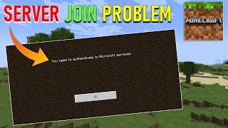 you need to authenticate to microsoft services minecraft  minecraft server join problem [upl. by Fortier]