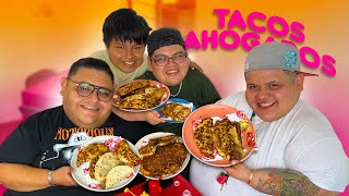 Probando TACOS AHOGADOS de BARRIO RICO  BIGampFASHION [upl. by Foss]