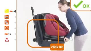 MaxiCosi l AxissFix Plus car seat l How to install [upl. by Ariajaj]