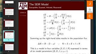 Modeling COVID19 a Lecture by Dr Alan Freed [upl. by Davey]