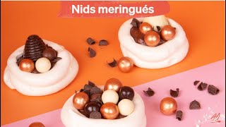 Recette de nids meringués [upl. by Woodford]