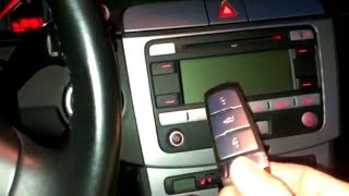 How to start a VW Passat 3C automatic Volkswagen and others with ignition key  wie starten [upl. by Marcell]