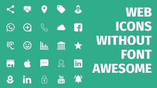 Web Icons with No External Libraries 🙅 No More Font Awesome [upl. by Anairuy259]