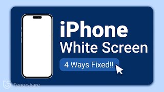 iPhone White Screen issue 4 Real amp Easy FIX  2024 [upl. by Marlea]