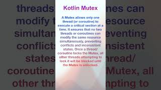 Kotlin Mutex kotlin kotlinmultiplatform android androiddevelopment coding [upl. by Ebeneser]