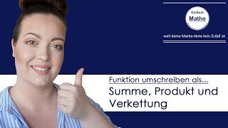 Funktion als Summe Produkt und Verkettung umschreiben by einfach mathe [upl. by Aihsetal929]