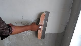 How to apply Asian paints trucare Wall putty tools [upl. by Mehcanem]