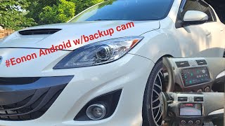 2012 Mazda 3 Eonon android radio and backup camera Demo [upl. by Babara]