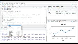 Forecasting the SampP 500 using Time Series Econometrics   ARIMA Model  R programming [upl. by Gunar526]