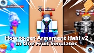 💥HOW TO GET ARMAMENT HAKI V2 IN ONE FRUIT SIMULATOR💥 ⚙️UPDATED GEARS LOCATIONS⚙️ [upl. by Dine578]