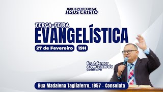 Culto Evangelístico  Pr Ademar Alves Lacerda  Terçafeira  ipjccascavelofc [upl. by Anitra]