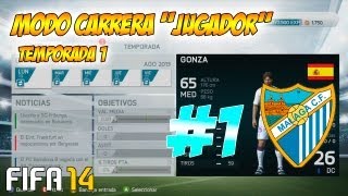 quotComenzamos en el Malagaquot Ep1  Modo Carrera quotJugadorquot  Temporada 1 Fifa 14 [upl. by Dranyam]