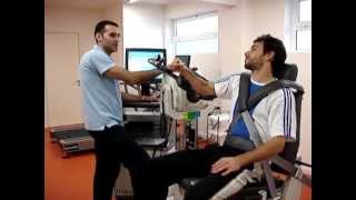 Shoulder isokinetic training [upl. by Necyrb]