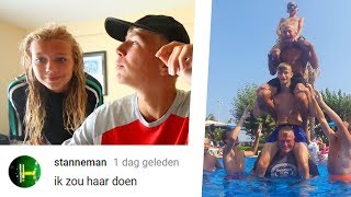 ZUS CONFRONTEREN MET SEKSUELE REACTIES van VAKANTIE VLOG [upl. by Boothe]